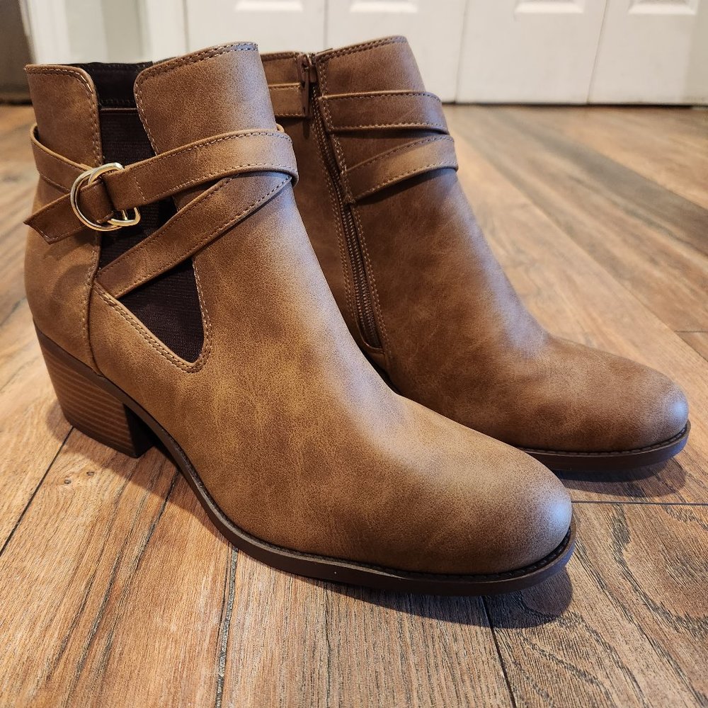 Cityclassified Brown Leather Booties